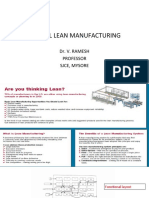 Virtual Lean Manufacturing: Dr. V. Ramesh Professor Sjce, Mysore