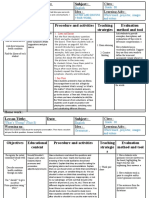 Unit 8 Grade 08 Lesson Plan