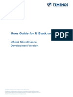 User Guide For U Bank On T24: Ubank Microfinance Development Version