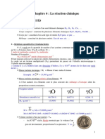 Chapitre 6 - Reaction Chimique Complements I