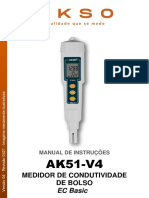 Medidor de condutividade AK51-V4 manual