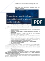 Telegestiunea Sistemului de Iluminat Public Și Stradal