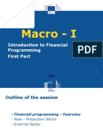 Macro - I: Introduction To Financial Programming First Part