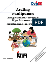 AralingPanlipunan8 - Quarter1 - Module5 - Mga Sinaunang Kabihasnan Sa Daigdig - V2