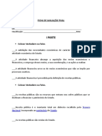 Avaliação final sobre receitas públicas e IVA