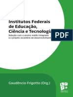 Institutos Federais de Educacao Ciencia LIVRO IMPORTANTE