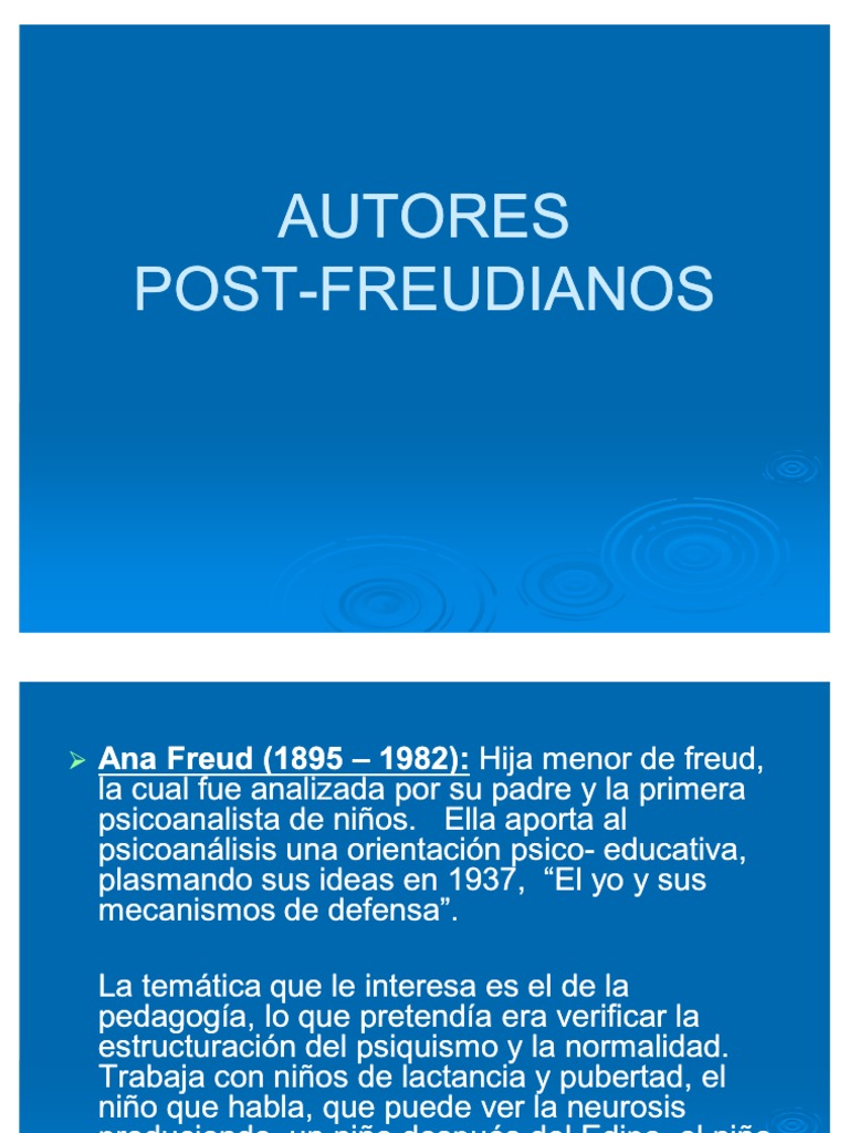 lana extraer Camello AUTORES Post Freudianos | PDF | Psicoanálisis | Jacques Lacan