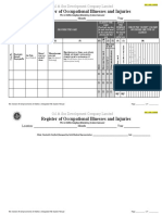 Register of Occupational Illnesses-Injuries (OGF-HSE-049)