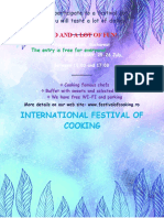 International Festival of Cooking
