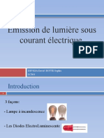 Emission de Lumière Sous Courant Electrique