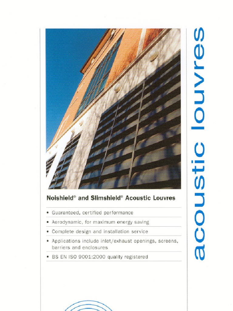 IAC Acoustic Louvres 6pp | PDF | Masonry | Stainless Steel