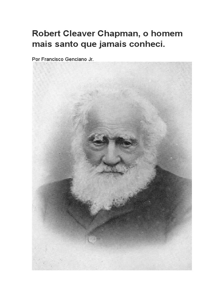 Robert Cleaver Chapman | PDF | Jesus | Amor