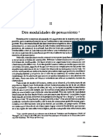 Bruner, J. (2004). Dos Modalidades de Pensamiento, Cap. II. Realidad Mental y Mundos Posibles. Gedisa