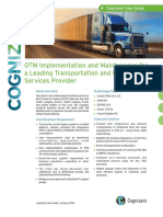 OTM Implementation and Maintenance For A Leading Transportation and Logistics Services Provider