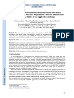 Etude Comparative Entre La Commande Vectorielle Directe Et Indirecte de La Machine Asynchrone À Double Alimentation (MADA) Dédiée À Une Application Éolienne