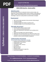 Syllabus - CCNA Security