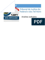 Edital Verticalizado TJDFT Analista Judiciario Conhecimentos Basicos para Todas Areas Especialidades Exceto Juridica e TI
