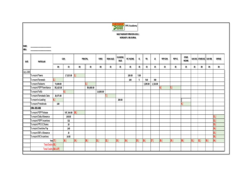 BIR Journal Entry Template | PDF | Financial Services | Service Industries
