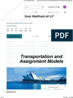 Transportation Method of LP - PDF - Systems Science - Mathematical Analysis9