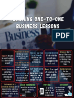 Teaching One-To-One Business Lessons