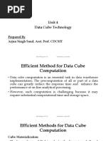 Unit 4 - Data Cube Technology