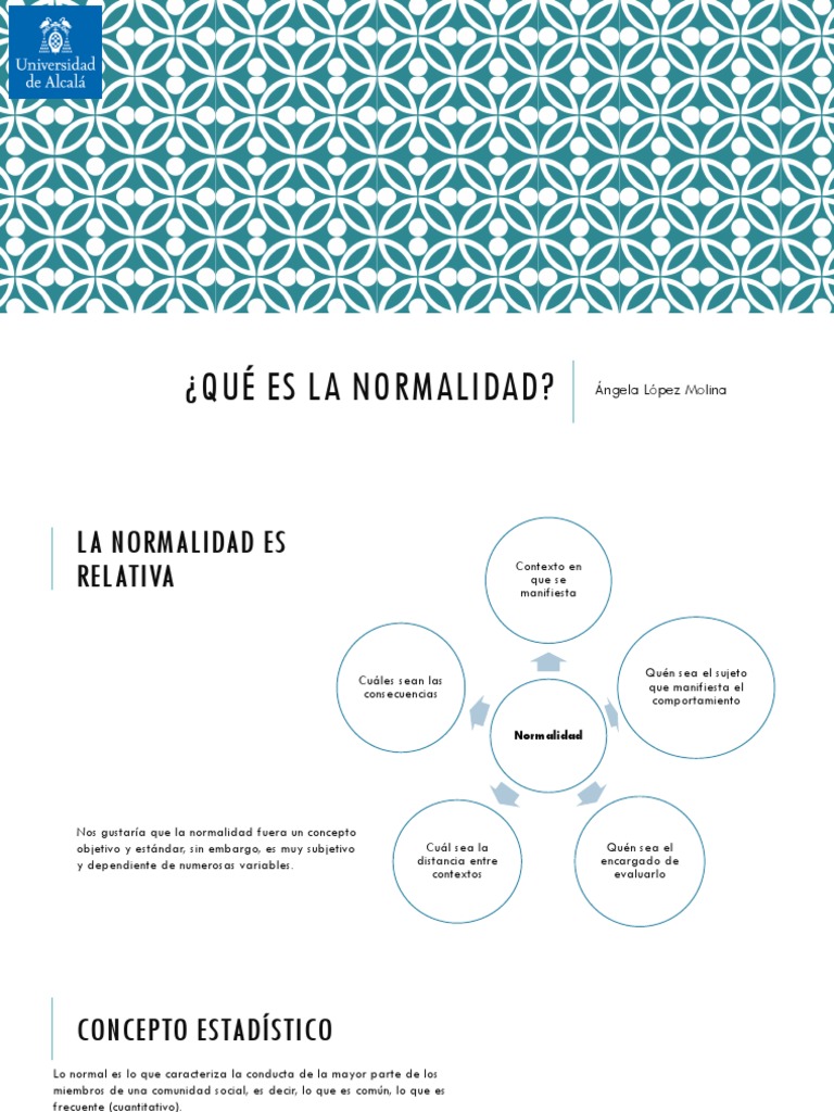 Definición y Perspectivas de Normalidad | PDF | Concepto | Comportamiento