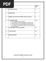 Socio Economic Status Scale