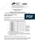 2020 - 01 - Prova APX1 - Elaboração e Gestão de Projetos