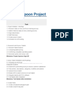 Activity Template Project Plan