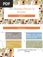 The Human Person in Society: Lesson 7