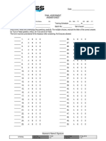 Answer Sheet (50 MC) Editable