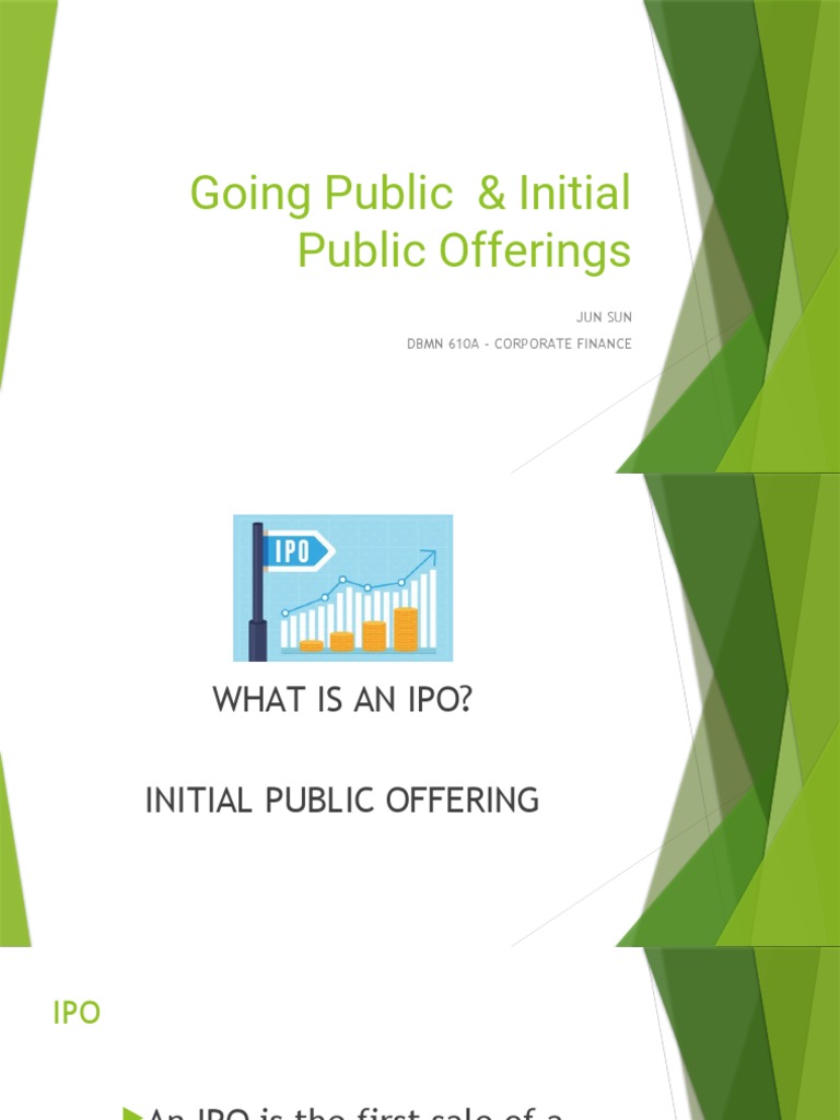 Going Public & Initial Public Offerings PDF Initial Public Offering