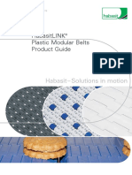 Habasitlink® Plastic Modular Belts Product Guide: Habasit - Solutions in Motion