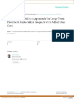 Dynamic Probabilistic Approach For Long-Term Pavement Restoration Program With Added User Cost