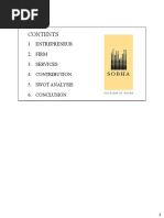 Entrepreneur 2. Firm 3. Services 4. Contribution 5. Swot Analysis 6. Conclusion