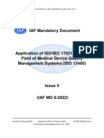 IAF - MD09 - 2022 - App ISO-IEC 17021-1 in ISO 13485