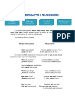 UNIDAD 1 - 3 - Palabras Interrogativas - Relacionantes