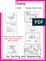 For Sorting and Sequencing: Kinds of Energy Cards Energy Chain Cards