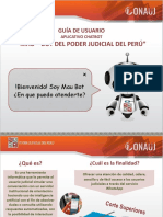 "Mau - Bot Del Poder Judicial Del Perú": Guía de Usuario