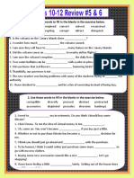 Use These Words To Fill in The Blanks in The Exercise Below