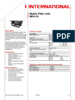 Mobile Filter Unit MFU-15: Description Technical Details