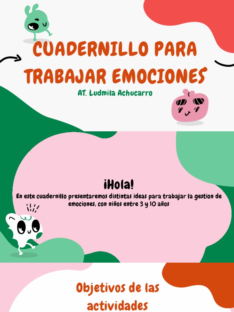Cuadernillo de Emociones para Niños | PDF | Las emociones | Cognición