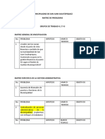 Matriz de Problemas Muni San Juan Sacatepequez