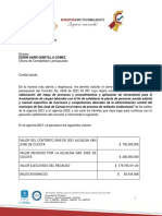 Solicitud Incorporacion Al Presupuesto Vigencia 2022 - Alcaldia de Cucuta Ni 997