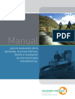 Manual Para La Evaluación de La Demanada, Recursos Hídricos Diseño e Instalación de Micro Centrales Hidroeléctricas