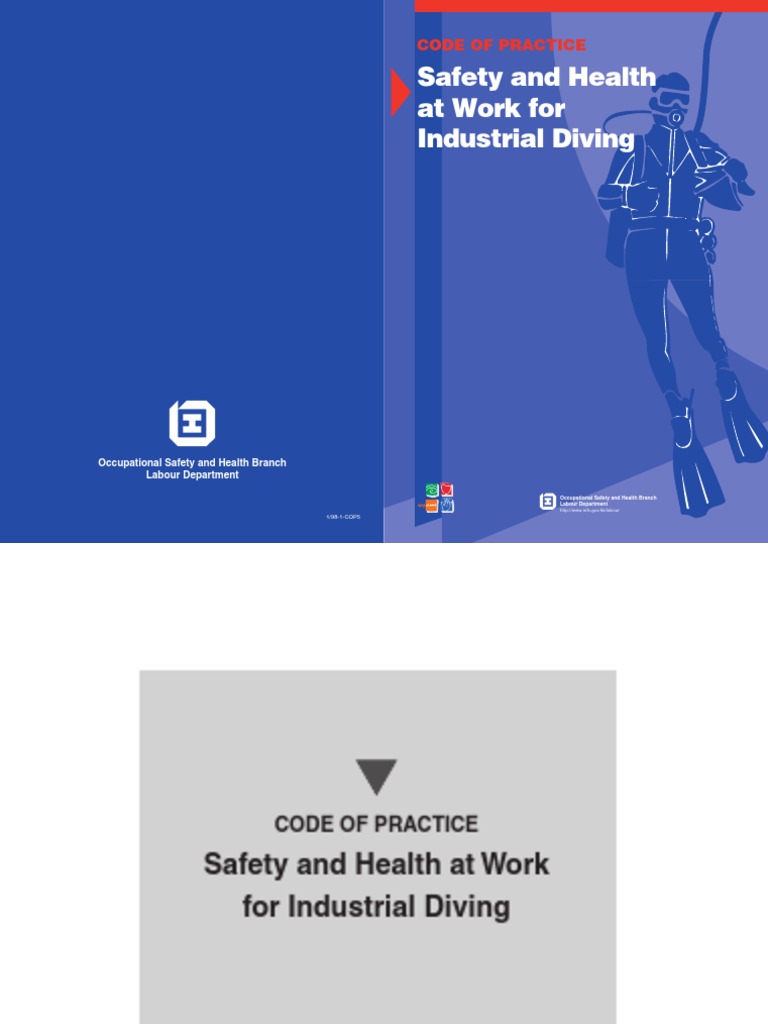 Safety and Health at Work For Industrial Diving Code of Practice PDF
