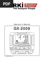 GX-2009 - Personal Multigas Detector. Operator's Manual (RKI, 2009)