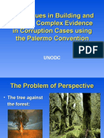 Techniques in Building and Linking Complex Evidence in Corruption Cases Using The Palermo Convention