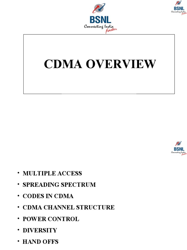 CDMA Overview | PDF