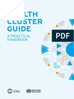 WHO 2020, Health Cluster Guide